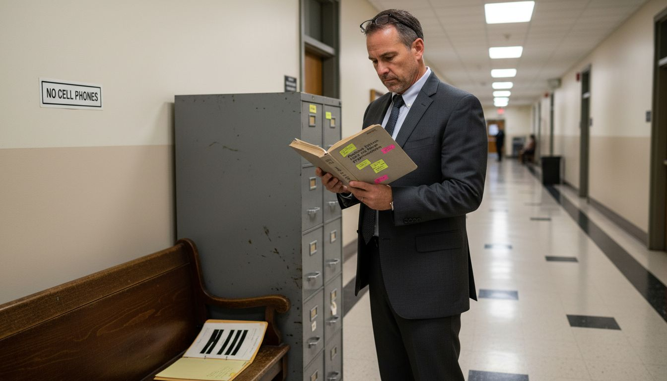 What Is Federal Court Filing and Why Accuracy Matters Attorney reading federal procedural rulebook