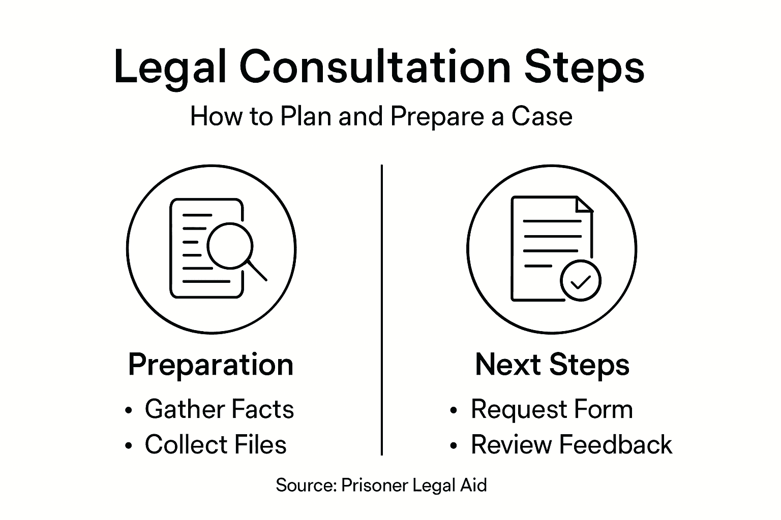 Infographic outlining consultation steps and preparation