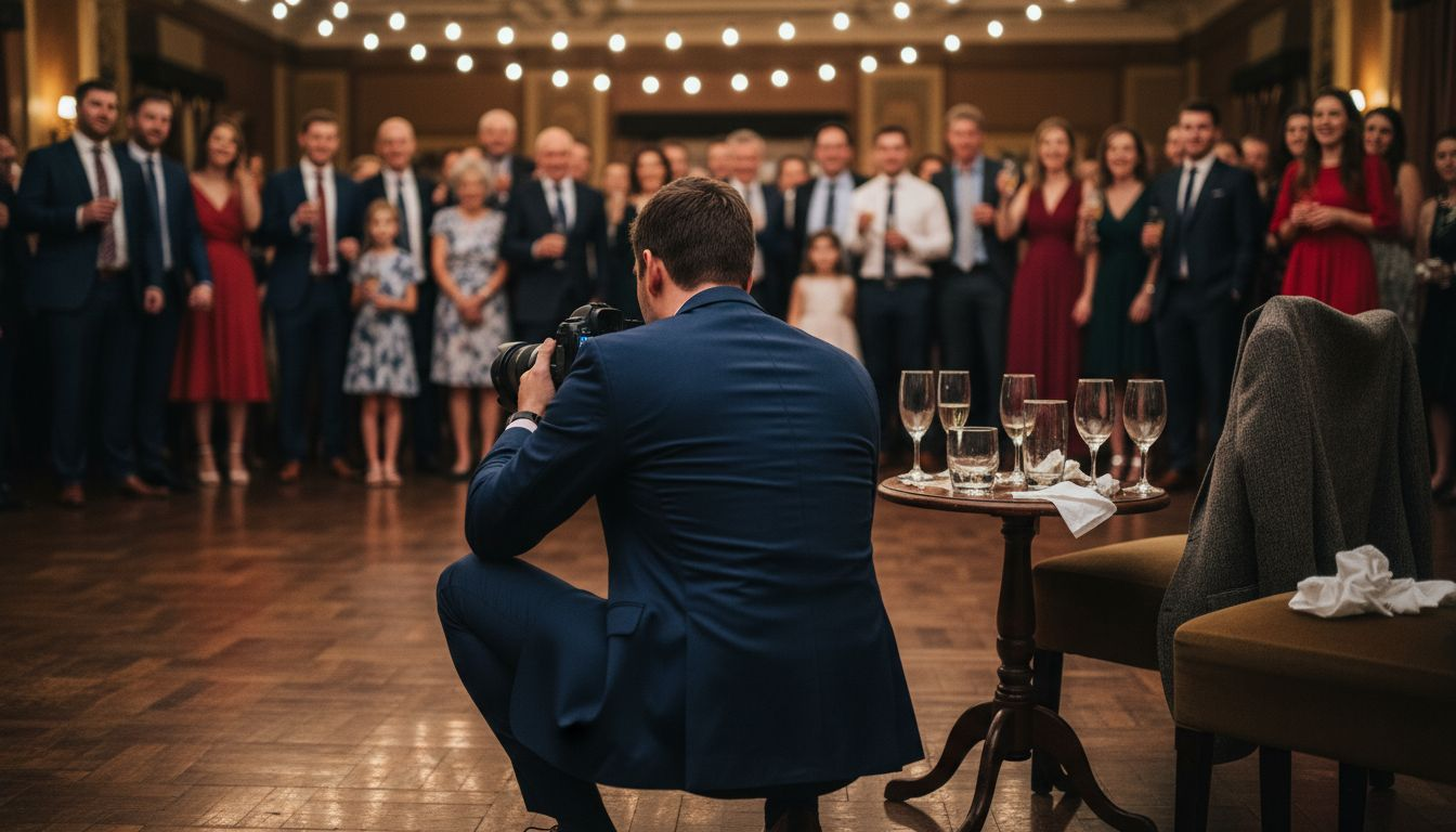 Photographer capturing candid dance floor moments
