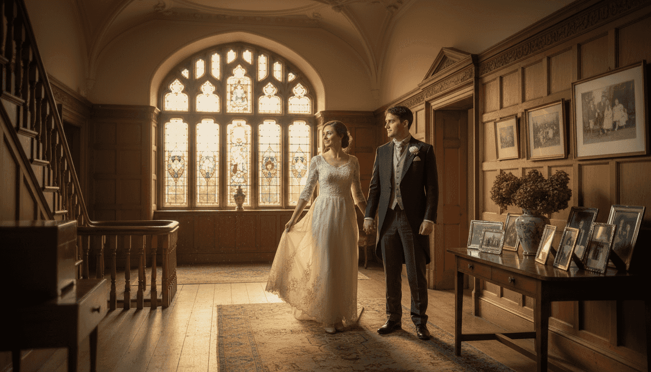 Fine art portrait at Yorkshire manor venue