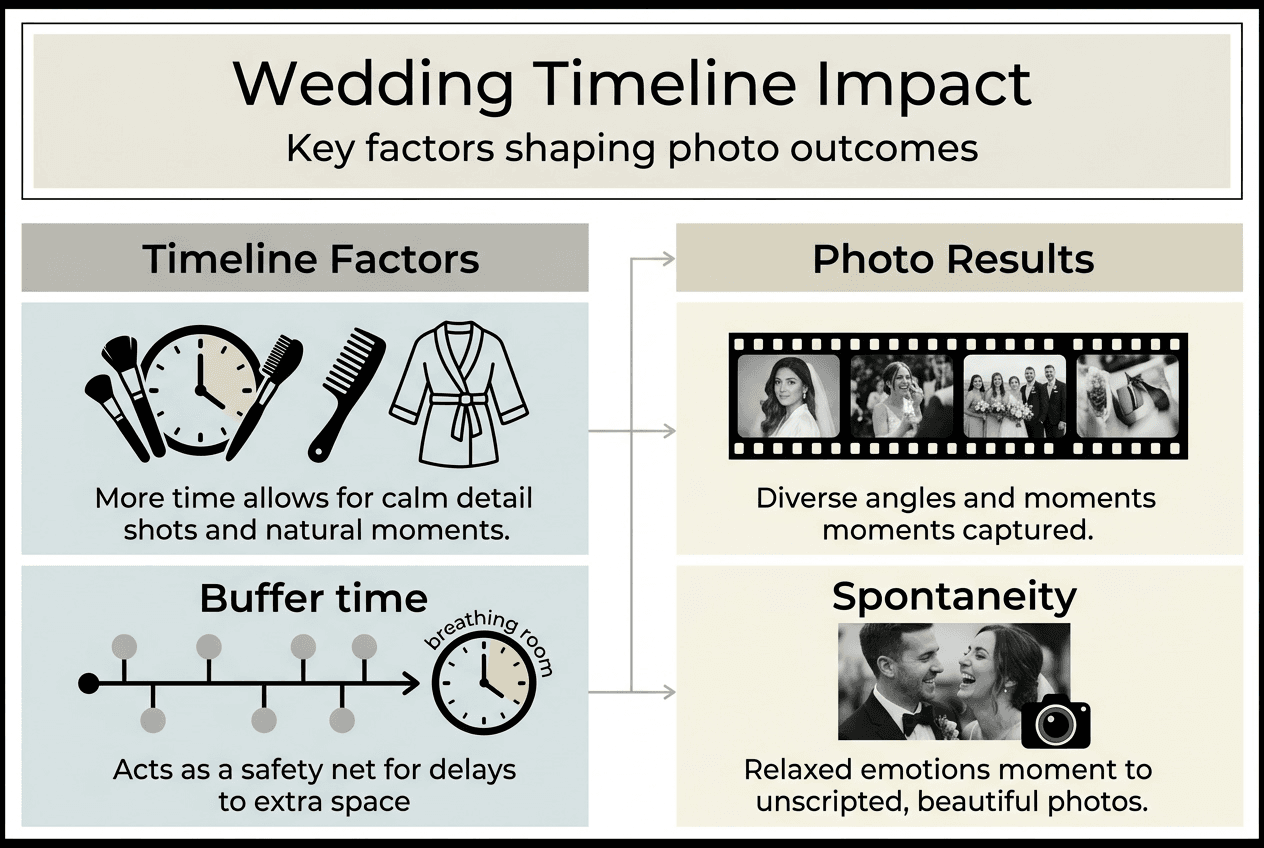 Infographic on timeline and photography results
