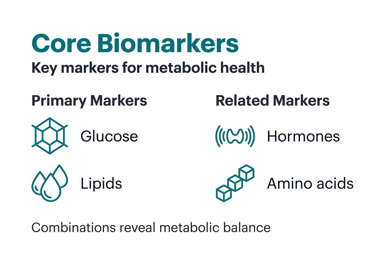 Infographic of core metabolic health biomarkers
