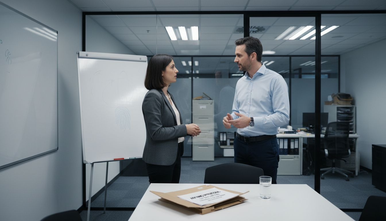 Des responsables échangent sur la gestion des interventions immobilières en entreprise.