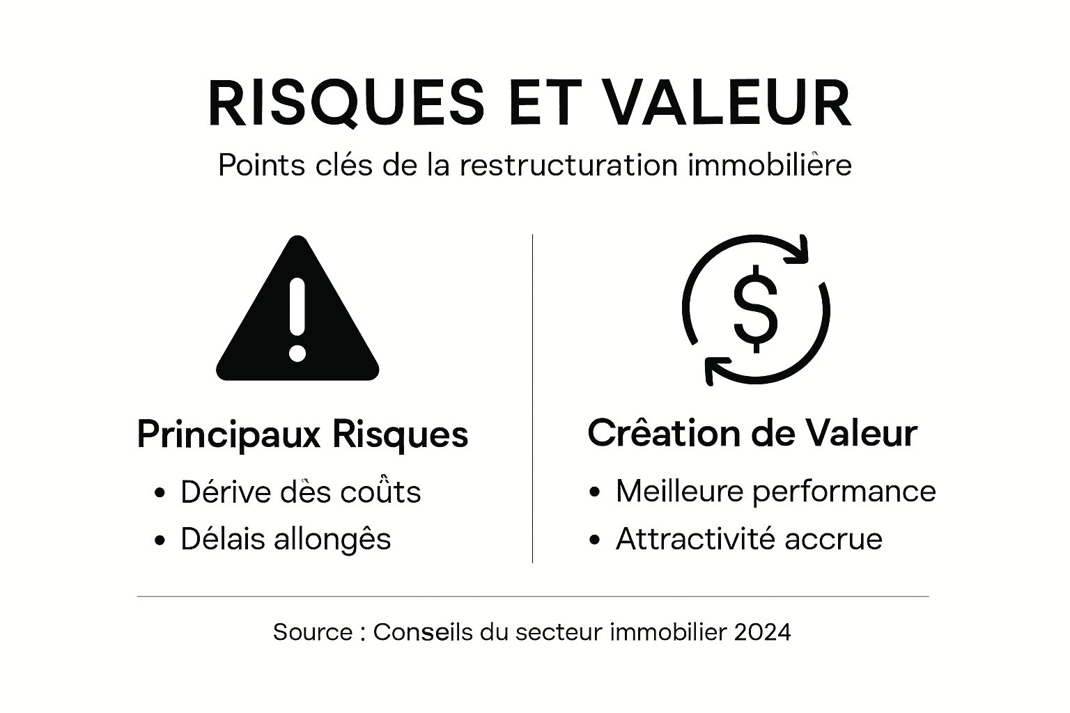 Infographie : comment gérer les risques tout en générant de la valeur