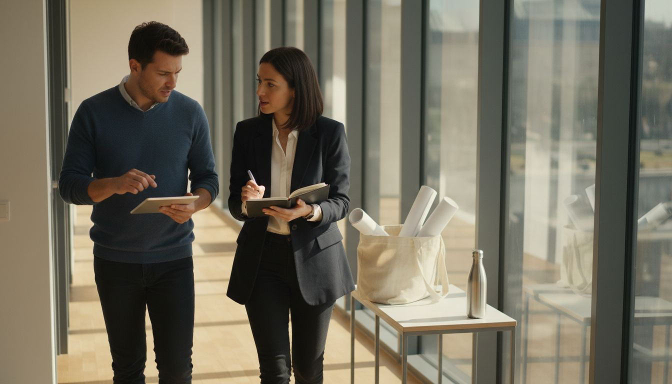 Des responsables échangent sur la gestion des risques ESG dans le secteur du bâtiment.