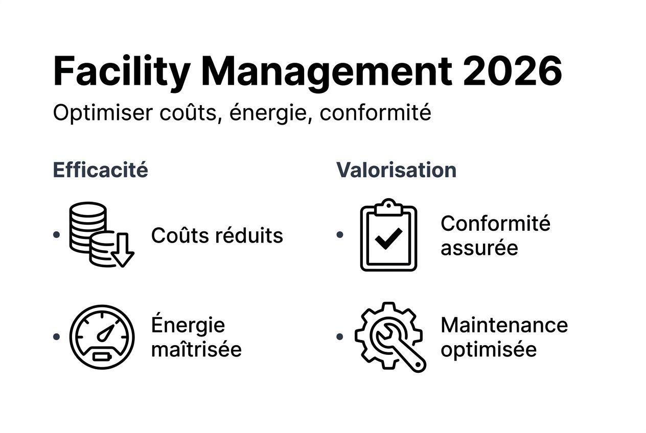 Infographie : les principaux bénéfices du facility management