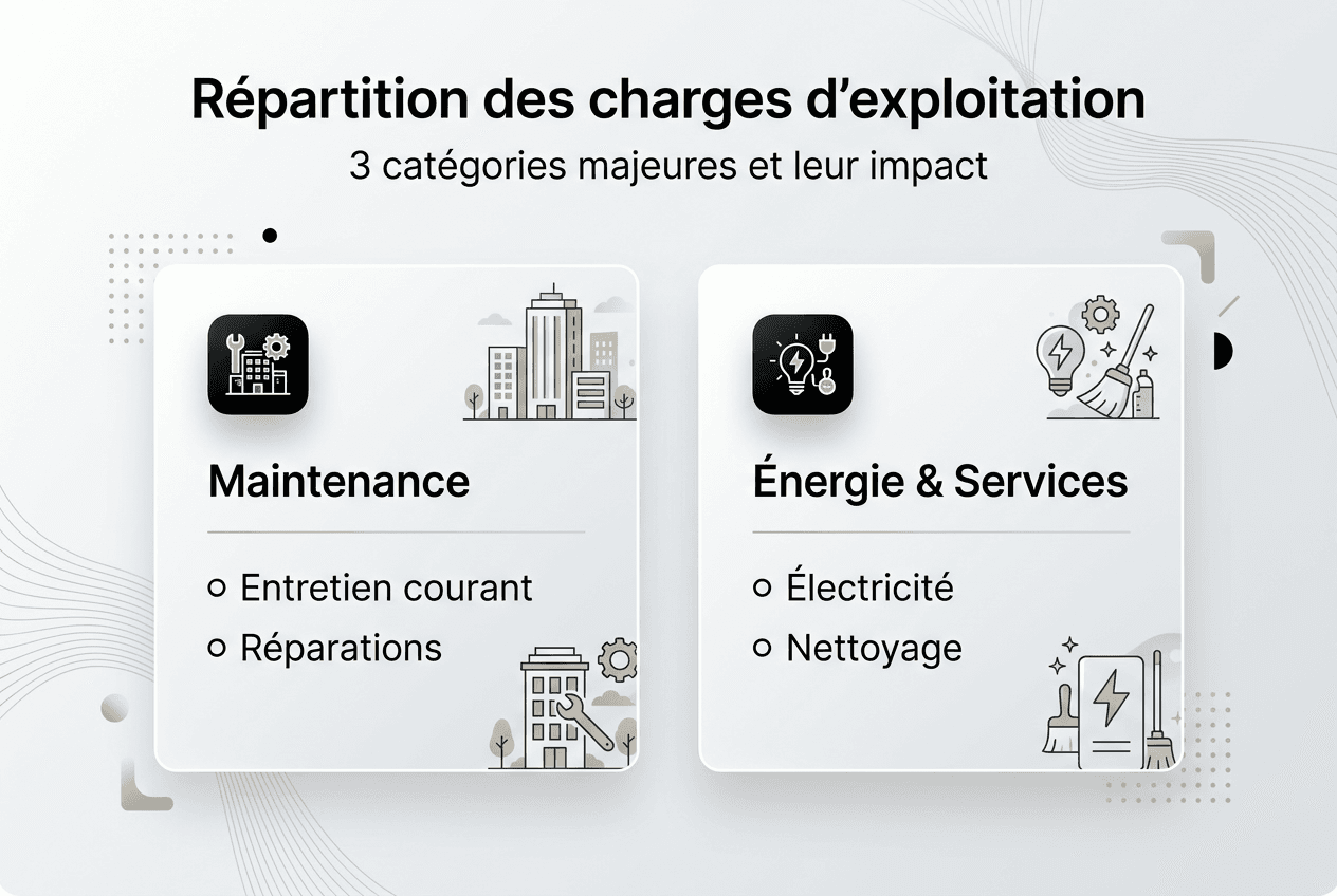 Panorama des principales dépenses d’exploitation en un coup d’œil