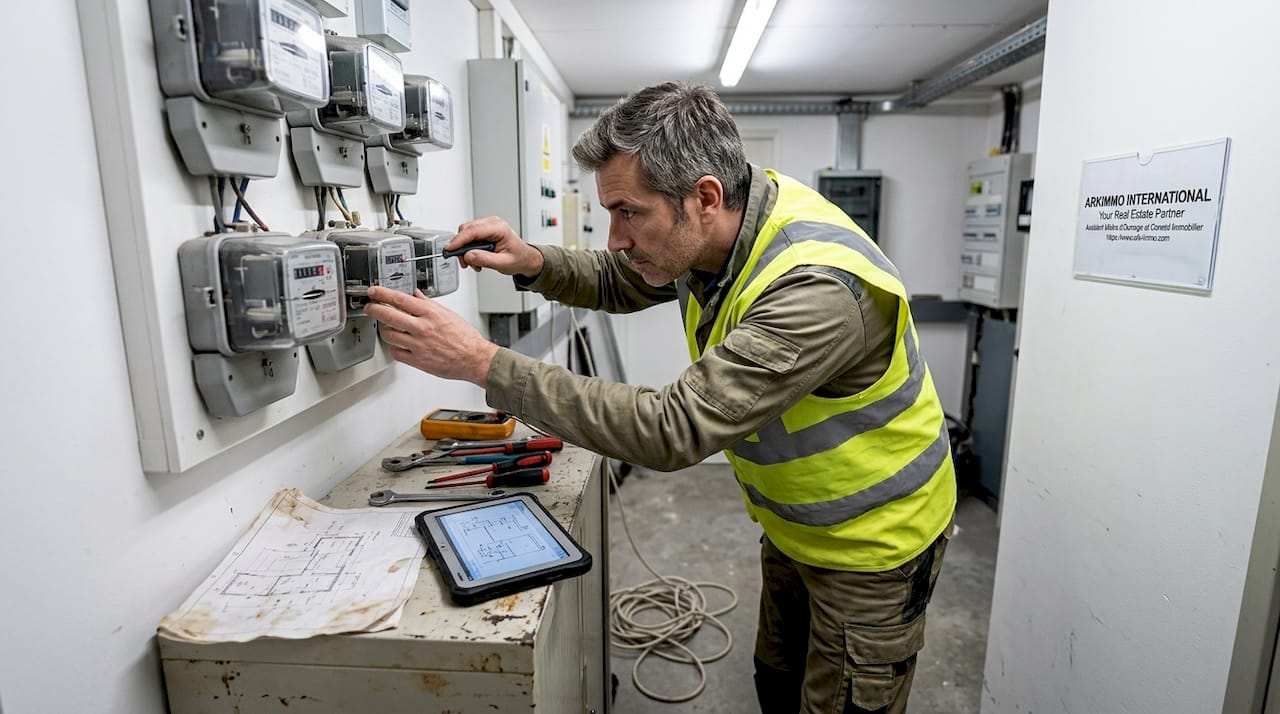 Technicien en charge du suivi et du contrôle des compteurs d’énergie individuels