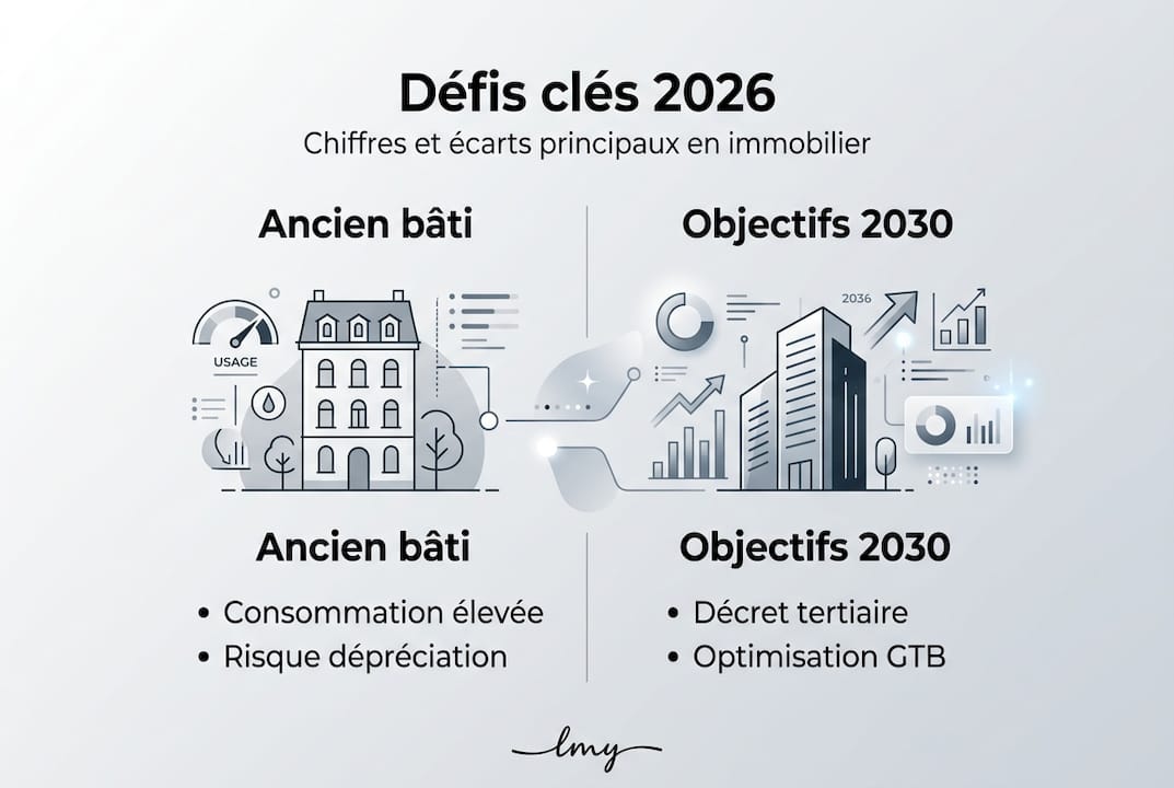 Infographie : enjeux et leviers de la performance des bâtiments