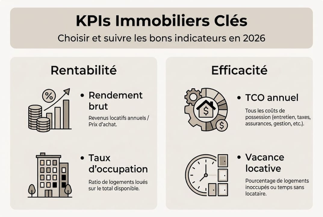 Les indicateurs clés à suivre dans l’immobilier en un coup d’œil