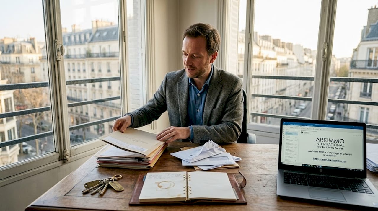 Le gestionnaire immobilier veille à la bonne organisation des dossiers administratifs du bureau.