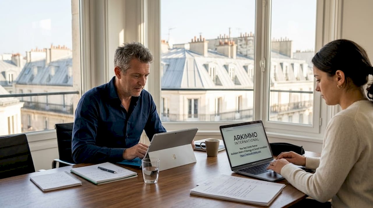 Des consultants analysent des rapports d’audit dans leur bureau, échangeant sur les points clés et les recommandations à apporter.