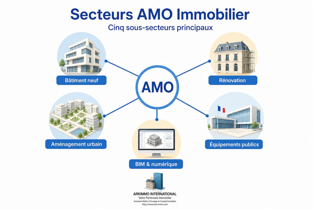 Les cinq grands domaines de l’AMO en immobilier : une vision structurée