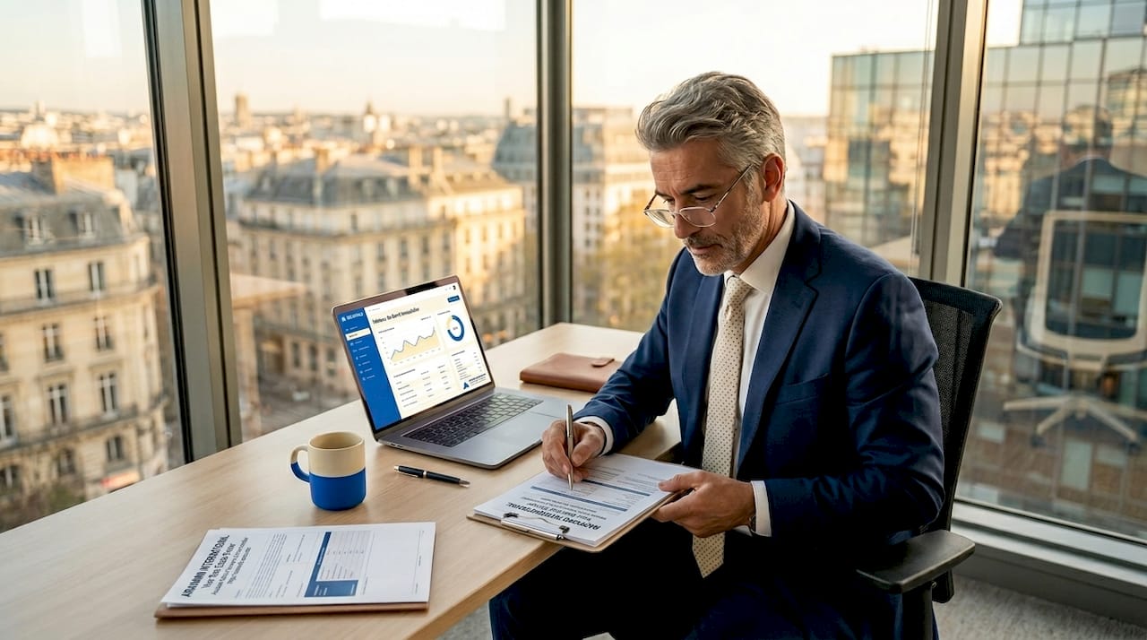 Le gestionnaire d’actifs analyse le rapport d’audit énergétique afin d’identifier les axes d’amélioration pour optimiser la performance du patrimoine.