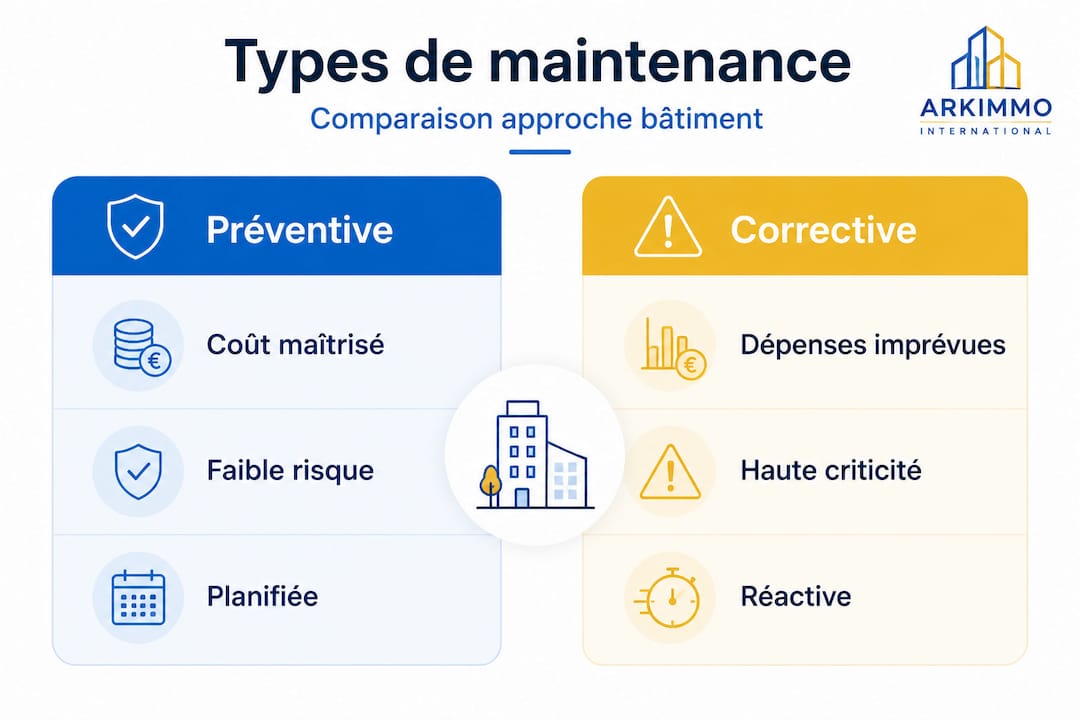 Infographie : maintenance préventive ou corrective, quelle différence ?