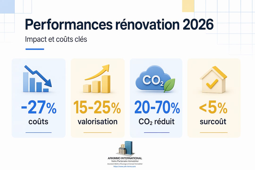Infographie : quels bénéfices attendre de la rénovation bas-carbone d’ici 2026 ?