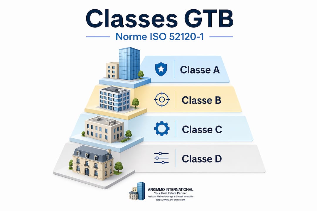 Présentation visuelle de l'organisation des différentes classes GTB