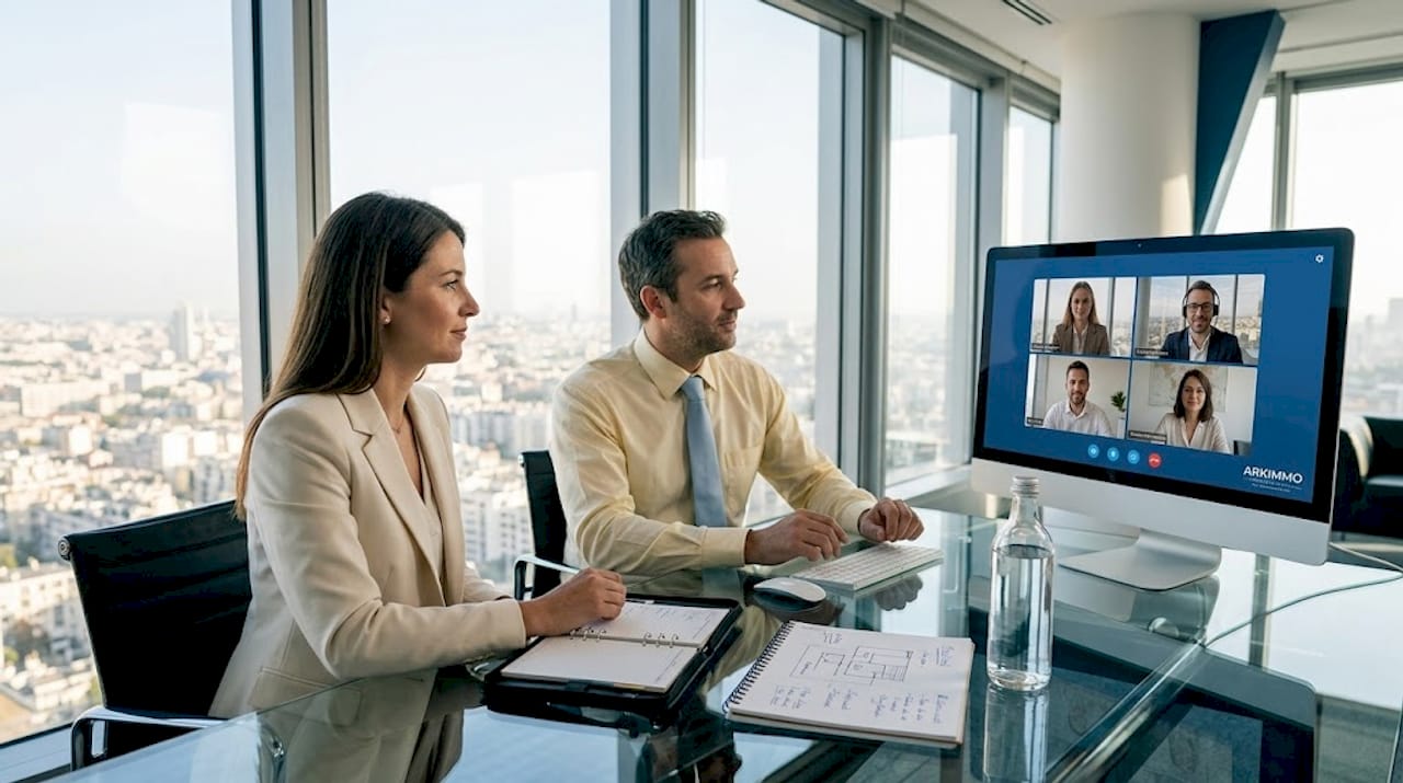 Mise en place d’une séance du comité immobilier