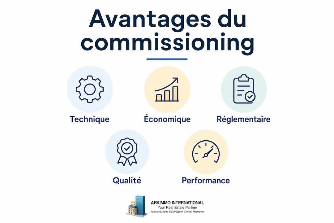 Découvrez en image les principaux bénéfices du commissioning immobilier