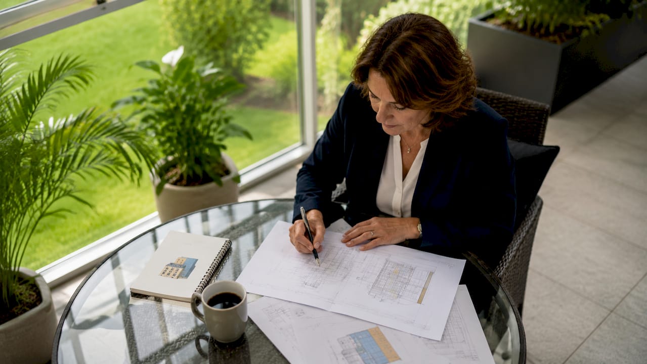 Une responsable coordonne l’organisation logistique lors d’une réunion de travail.