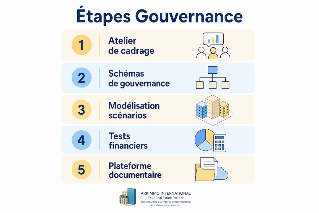 Infographie : les grandes étapes de la gestion immobilière