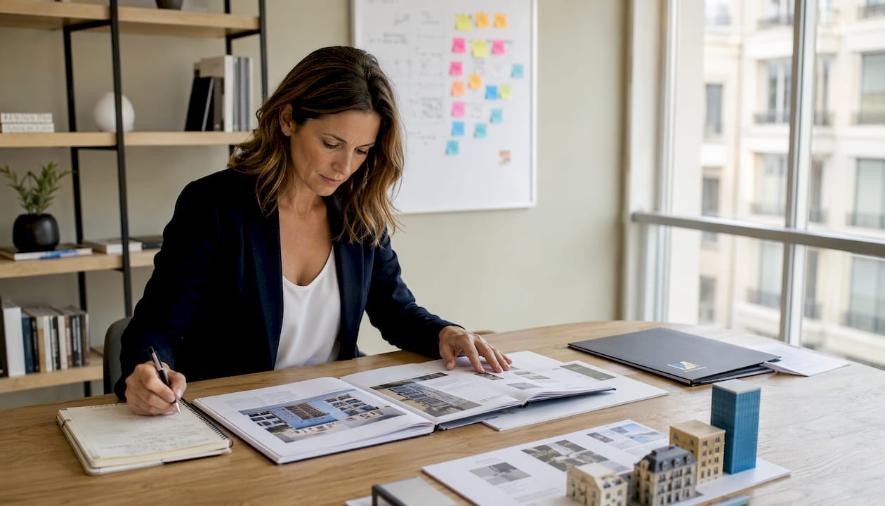 Responsable de projets immobiliers lors des réunions