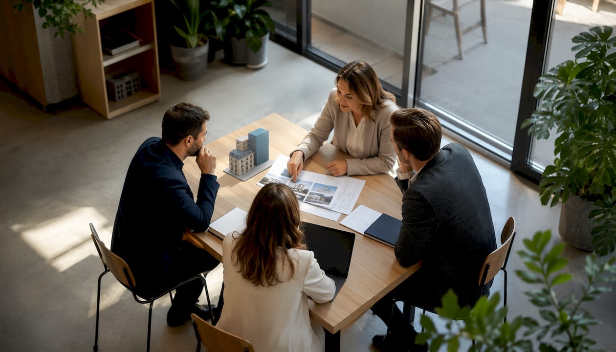Point de coordination AMO pour le suivi du projet immobilier