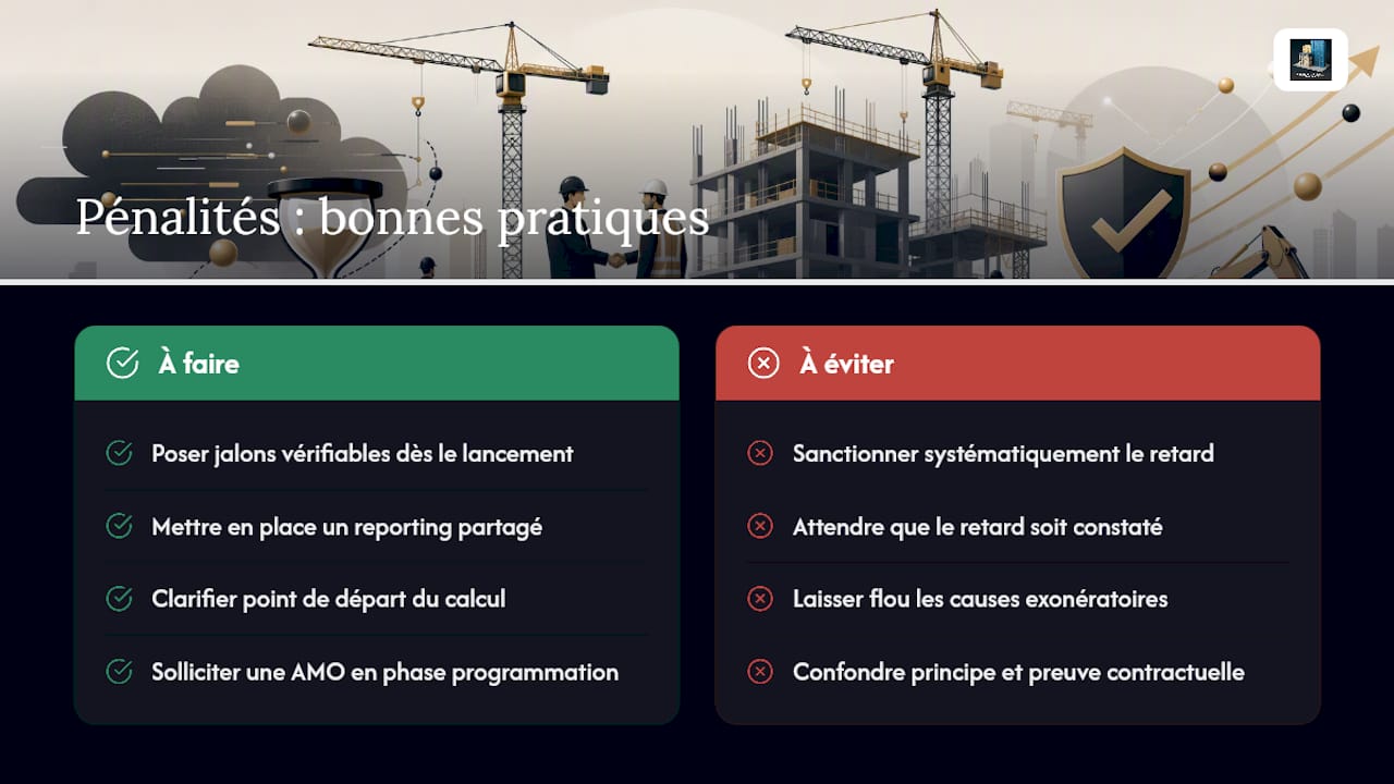 Ce que nous pensons des pénalités de retard sur chantier — overview diagram