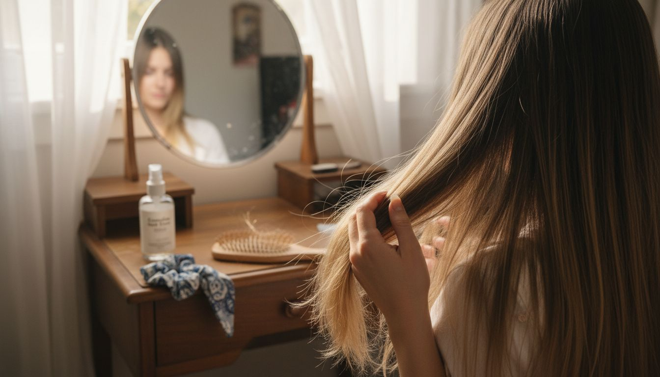 Brushing luxury hair extensions at home