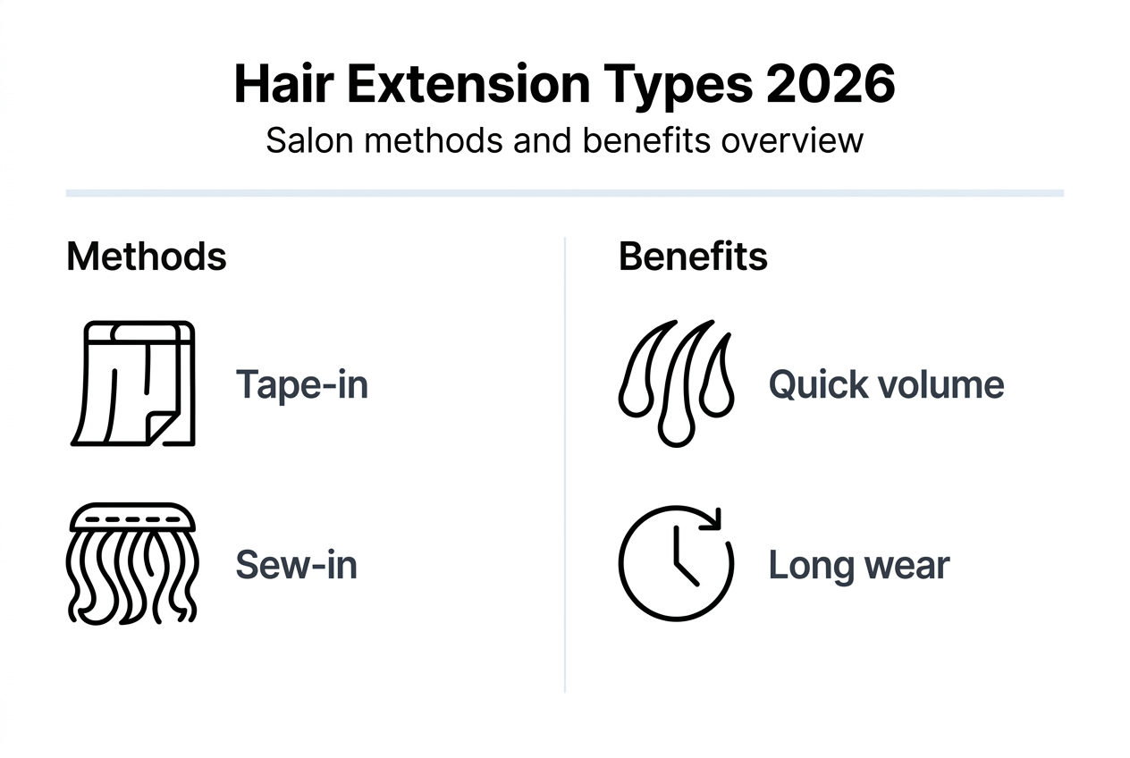 Infographic summarizing extension types and benefits