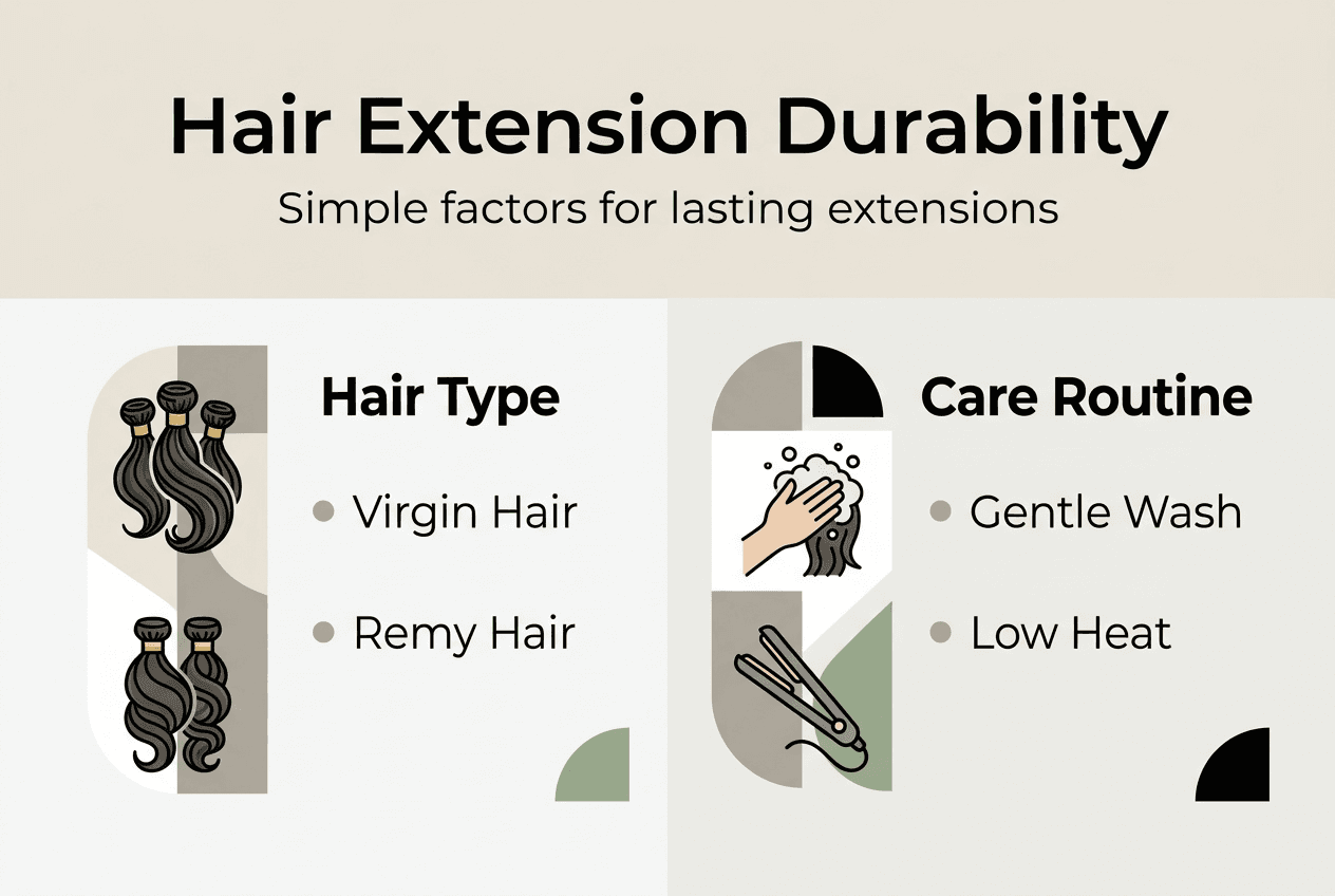 Infographic shows hair types and care for durability