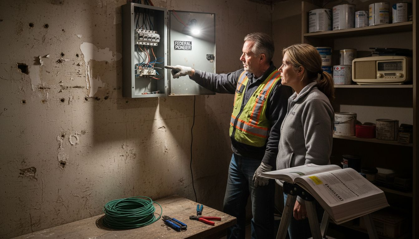 Electrician explains grounding and panel safety