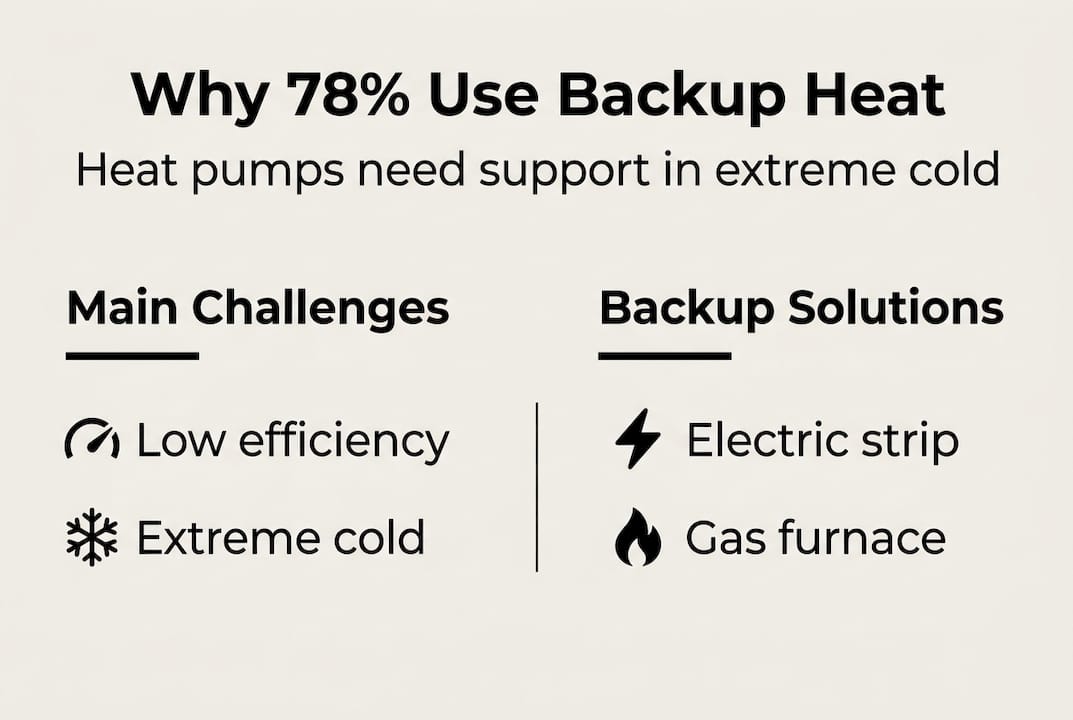 Infographic explaining heat pump backup needs