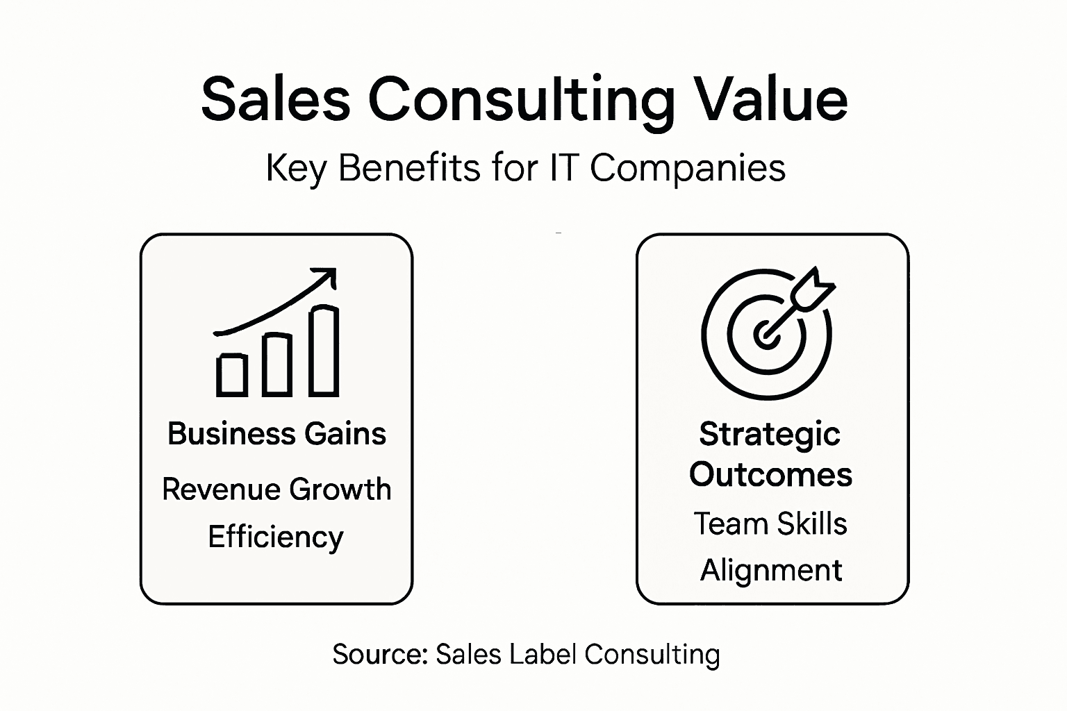 Infographic of key sales consulting benefits