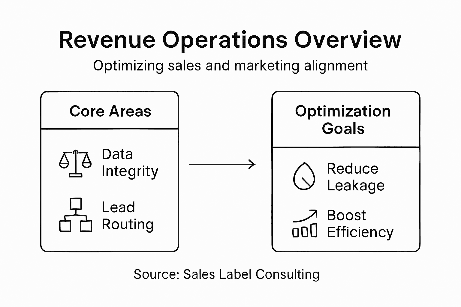 Revenue operations optimization infographic