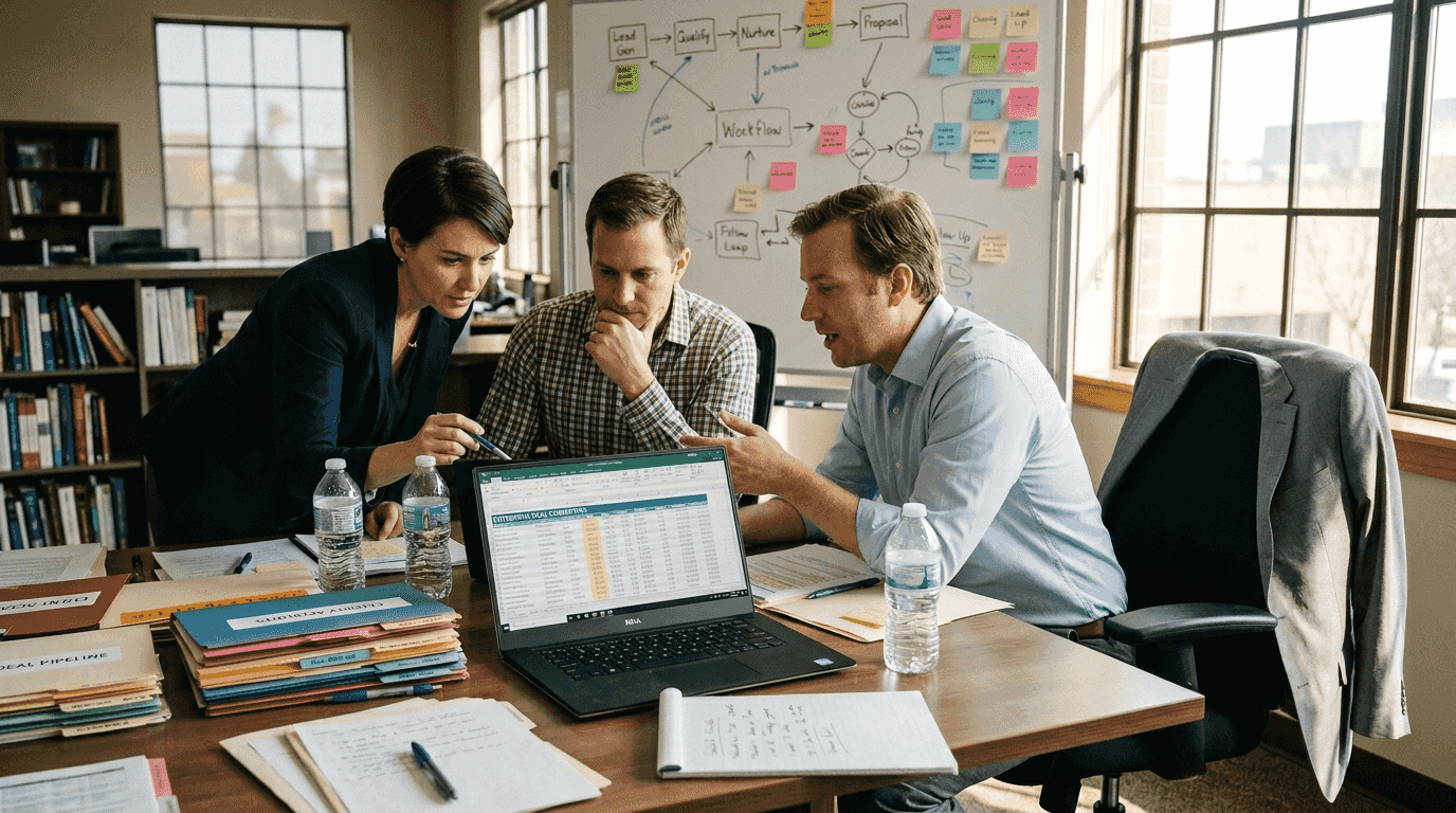 Specialists planning enterprise sales deal