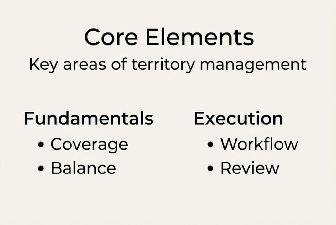 Infographic shows core elements of territory management