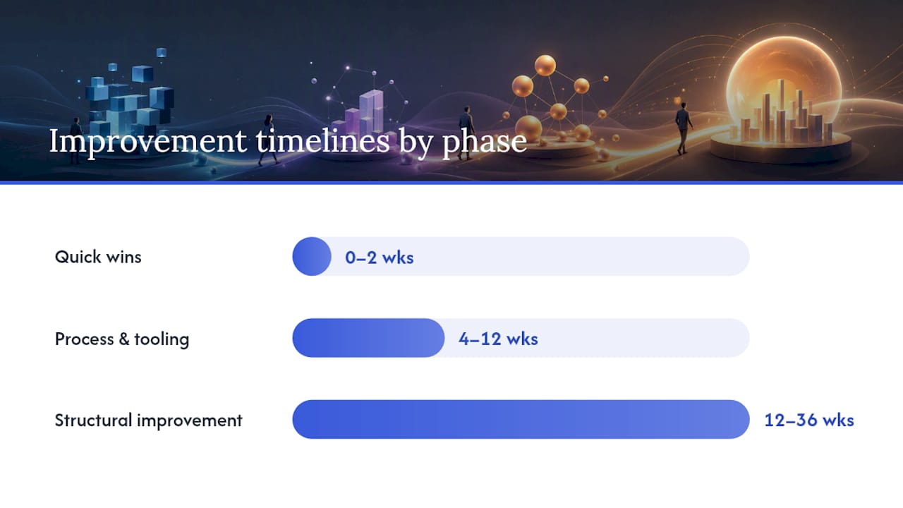 What to expect: timelines and costs for improving lead quality — overview diagram
