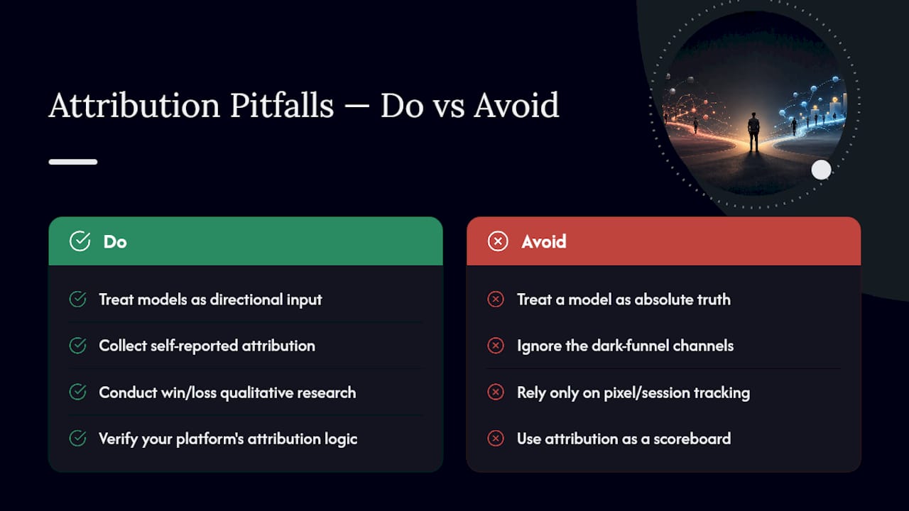 Common Pitfalls in B2B Attribution Data — overview diagram