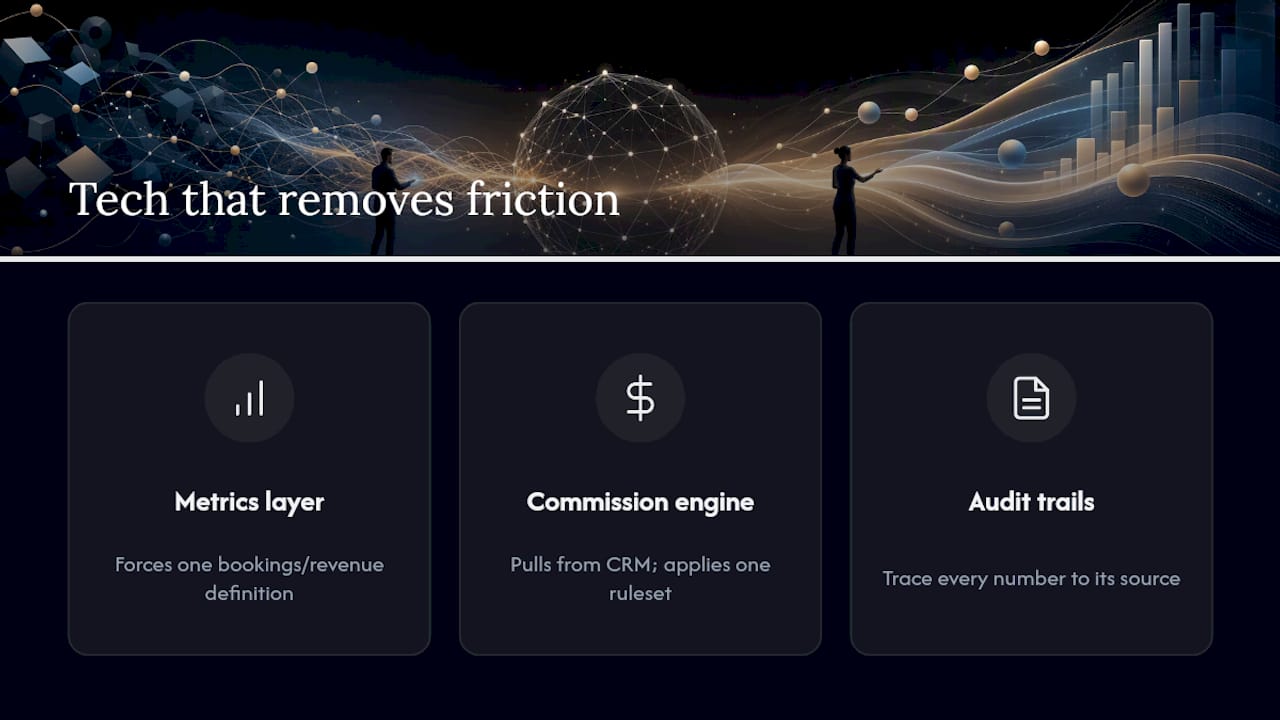 The Role of Technology in RevOps-Finance Collaboration — overview diagram
