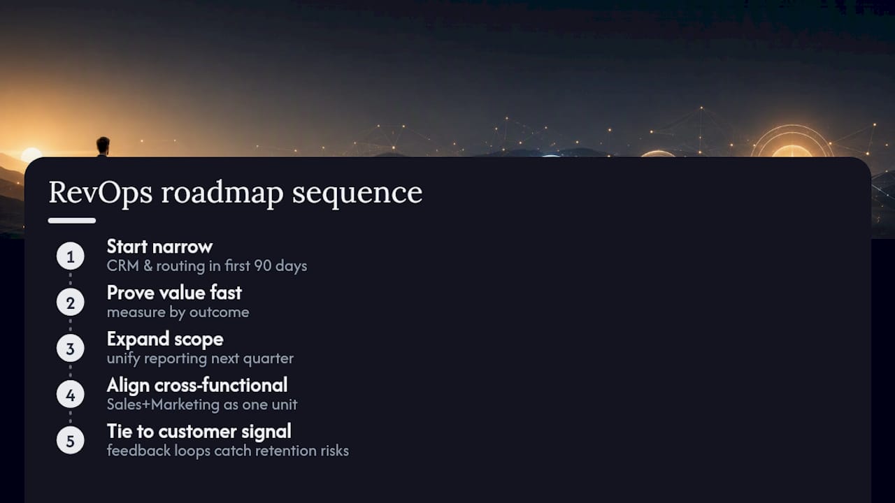 What Do Strong RevOps Roadmaps Look Like in Practice? — overview diagram