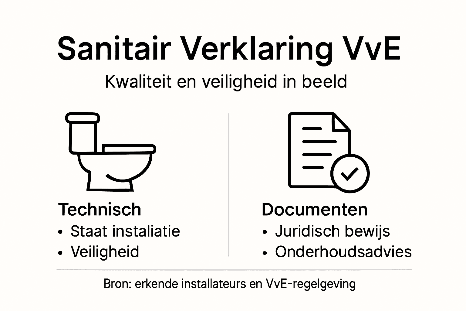 Overzichtelijke infographic: alles wat je moet weten over de sanitairverklaring voor VvE’s