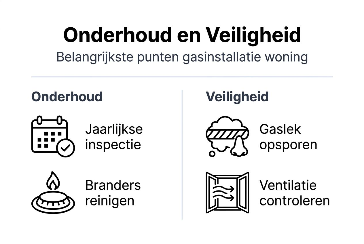 Overzicht: tips voor het veilig gebruiken en onderhouden van je gasinstallatie