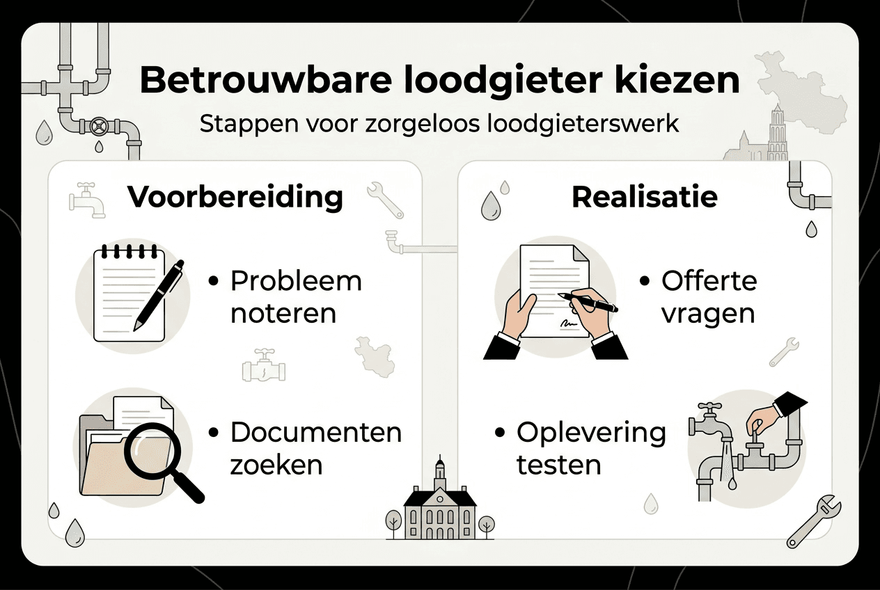 Stappenplan: zo schakel je eenvoudig een loodgieter in (infographic)