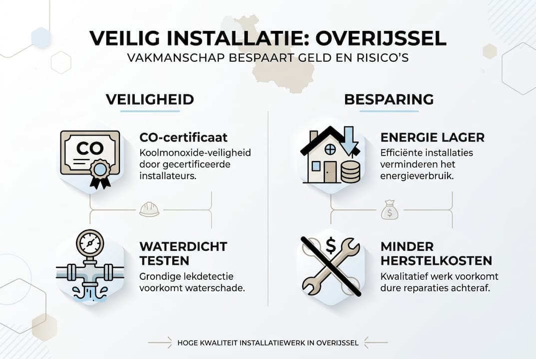 Infographic over veilig installeren én besparen