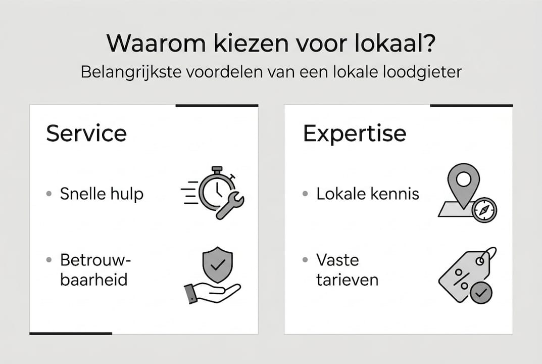 Infographic: Waarom kiezen voor een lokale loodgieter in Hengelo?