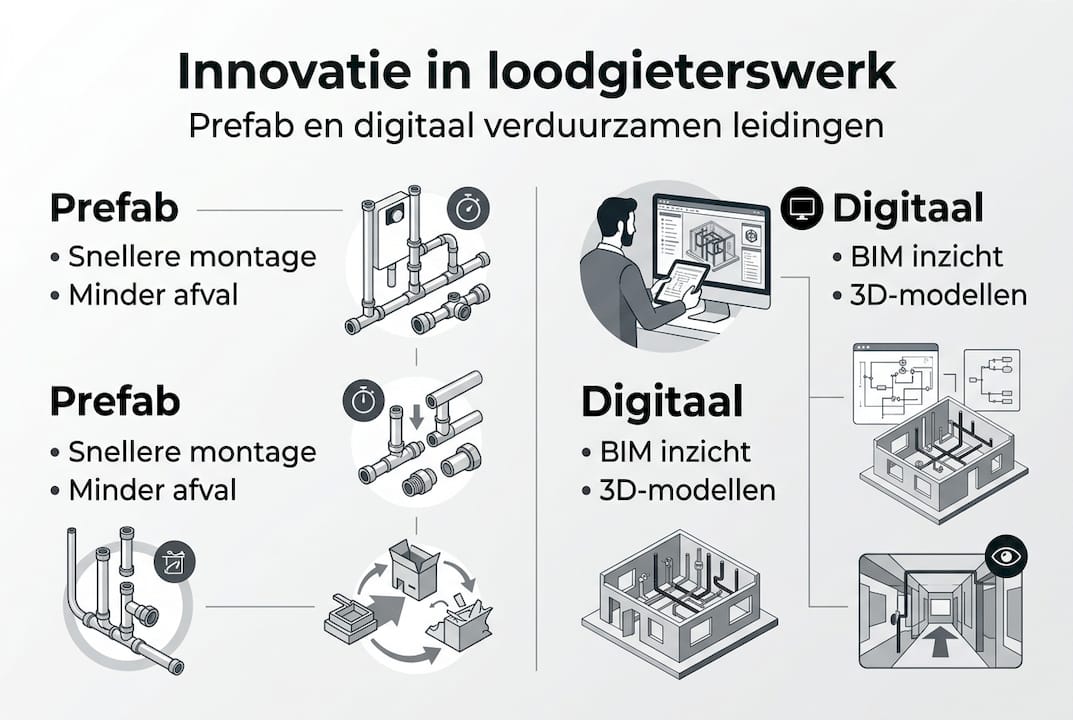 Infographic: innovaties en duurzame technieken in de loodgietersbranche