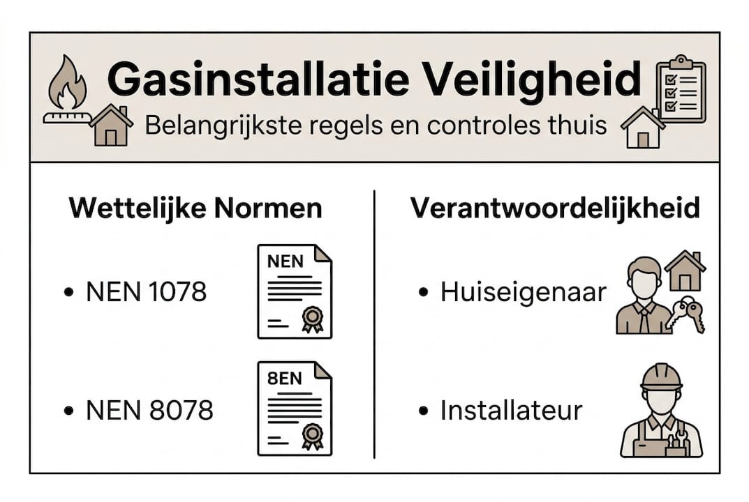 Overzicht: wat zijn de regels en wie is verantwoordelijk bij gasinstallaties?