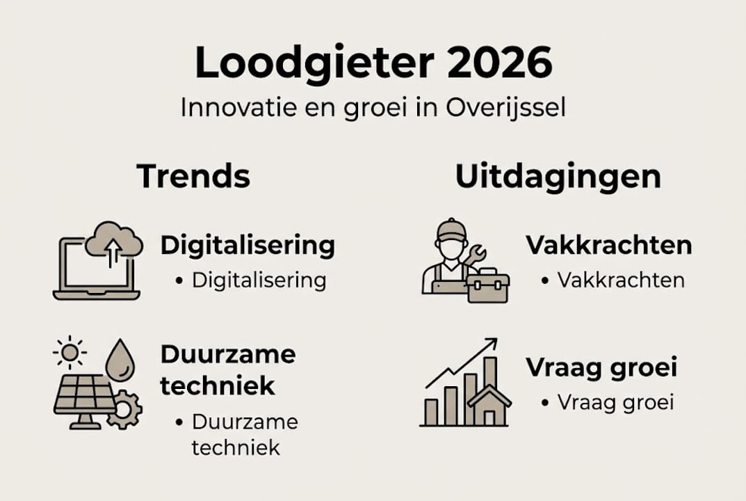Infographic: Vernieuwingen en uitdagingen binnen de loodgietersbranche