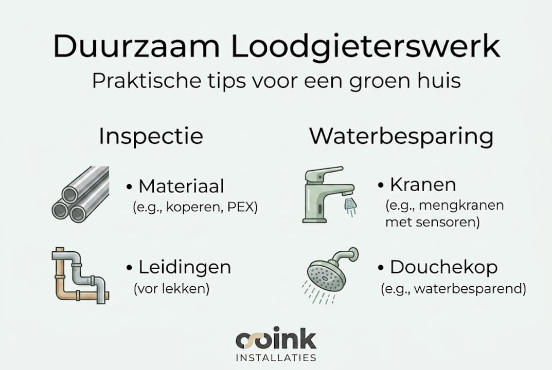 Infographic: duurzaam loodgieterswerk in beeld – van slimme inspectie tot kostenbesparing